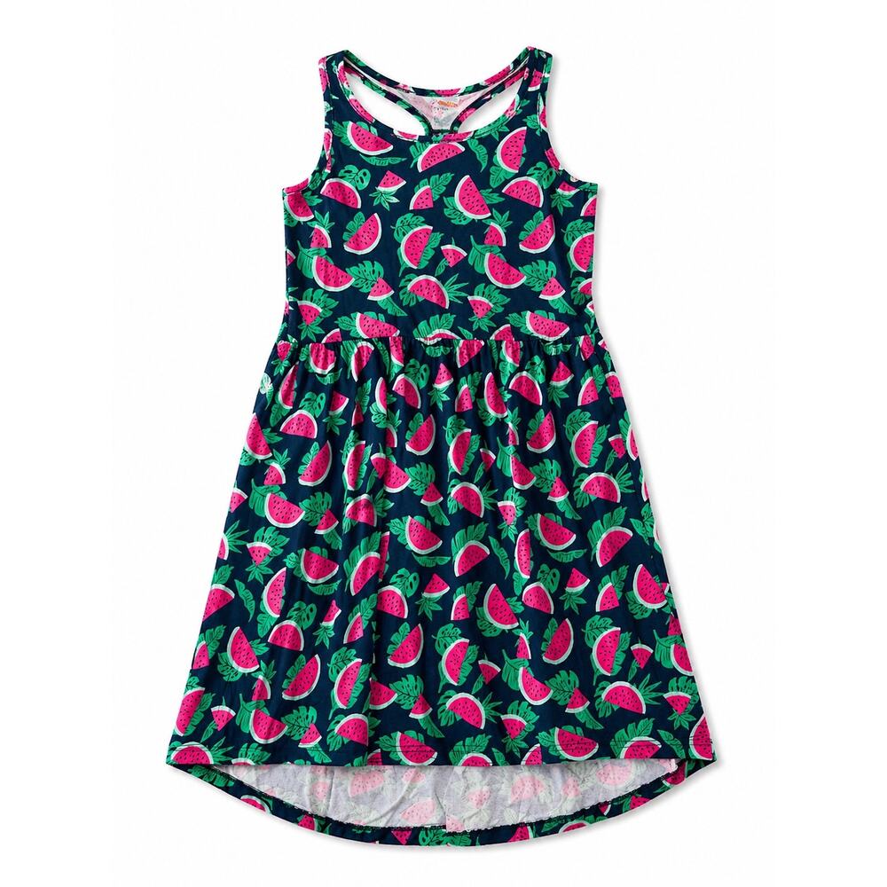 Joe Fresh Watermelon Print Racerback Dress Girls Large